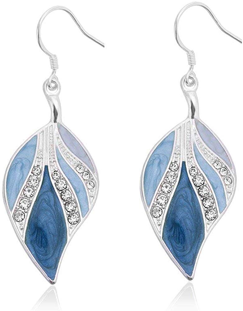 OYEFLY Dangle Earrings Sterling Silver Drop Earring Handmade Bohemian Teardrop Earrings - Image 1